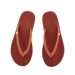 Saionara Rope/Leather Tan sandals top
