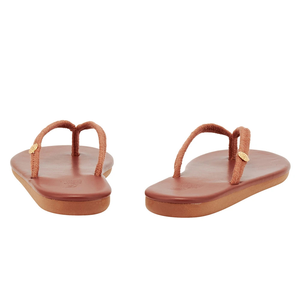 Saionara Rope/Leather Tan sandals back