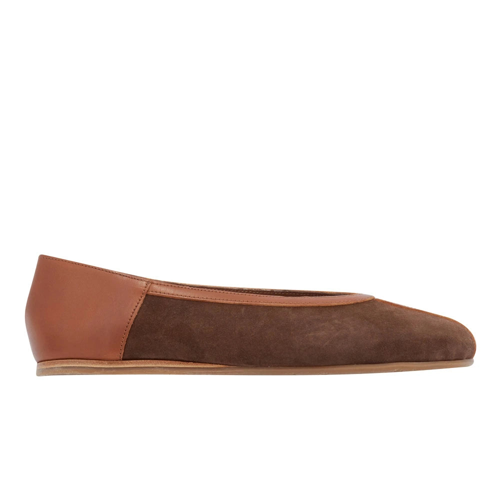 Aeropi Ballet Flat Brown/Cotto side view