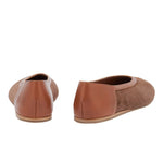 Aeropi Ballet Flat Brown/Cotto back view