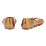 Aeropi Ballet Flat Raffia Bronze back