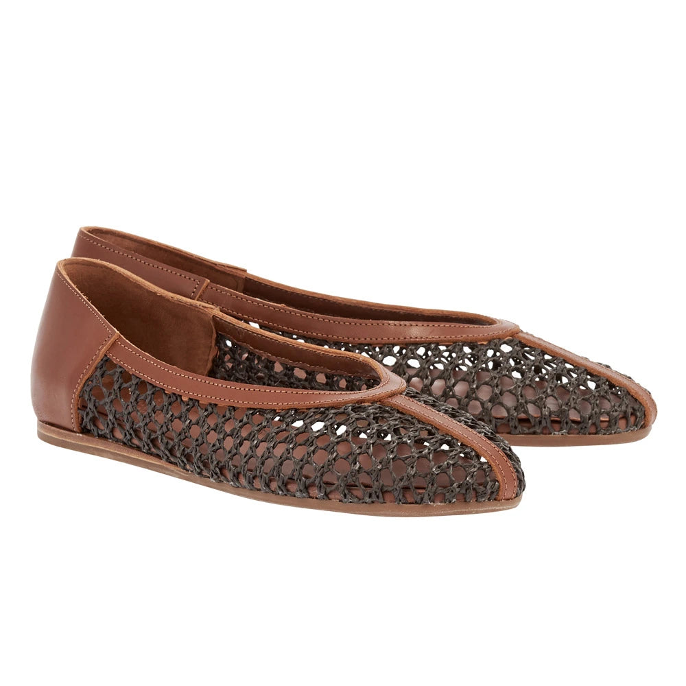 Aeropi Ballet Flat Raffia T-Moro 3-4