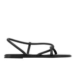 Bomba Leather Black sandals side