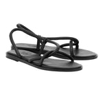 Bomba Leather Black sandals 3-4