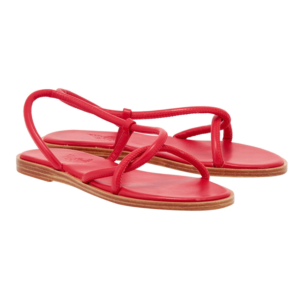 Bomba Leather Red sandals 3-4