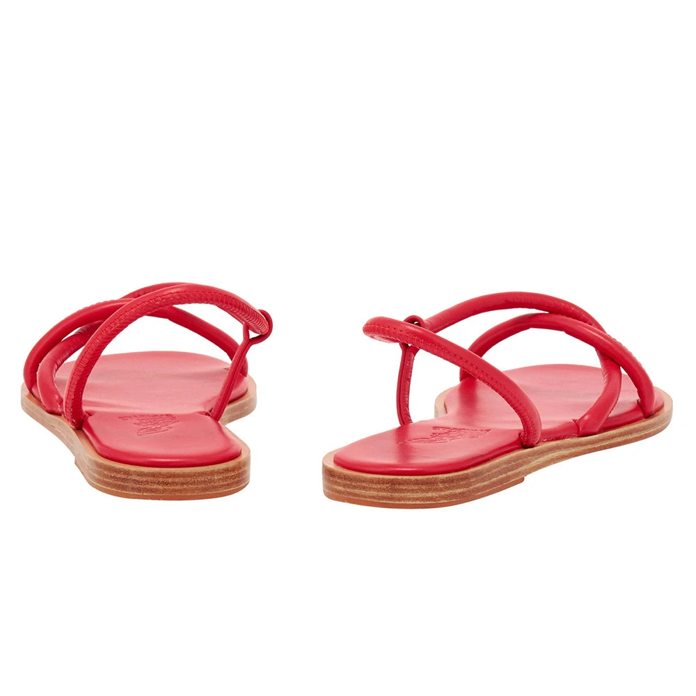 Bomba Leather Red sandals back