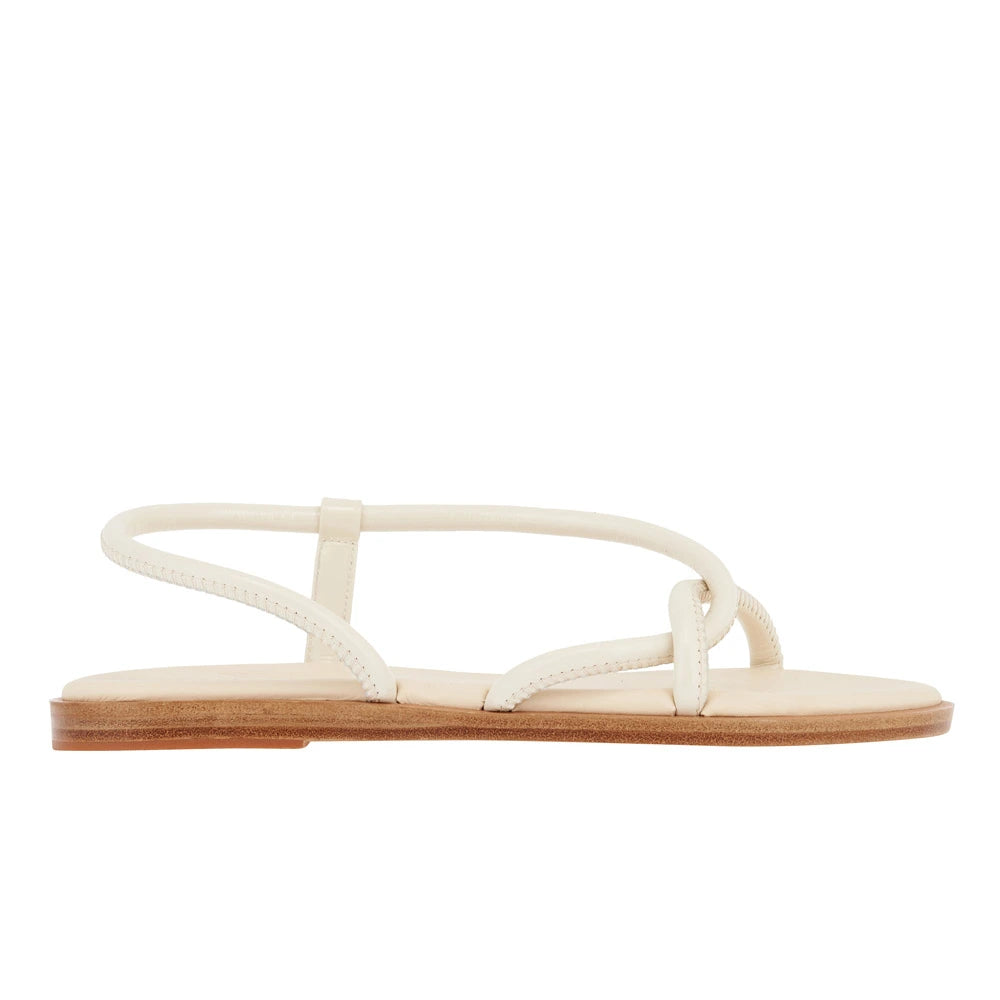 Bomba Leather Off White sandals side