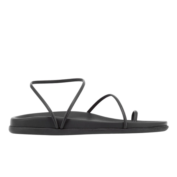 Kansiz Footbed Synthetic Leather Black – Ancient Greek Sandals