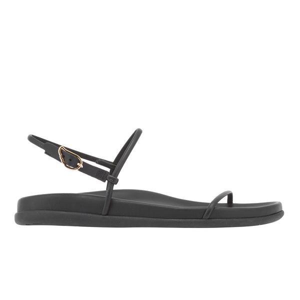 サンダル・ミュール ANCIENT GREEK Women Sandals SEMYSTRAFOOTBED BLACK Semystra Footbed – Ancient Greek Sandals