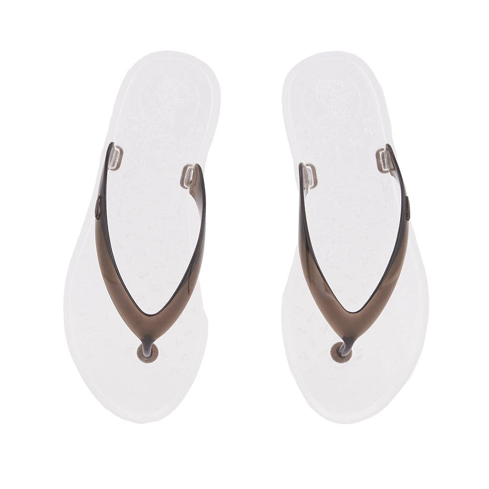 Jelly Flip Flop Clear/Black