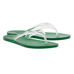 Jelly Flip Flop Clear/Green