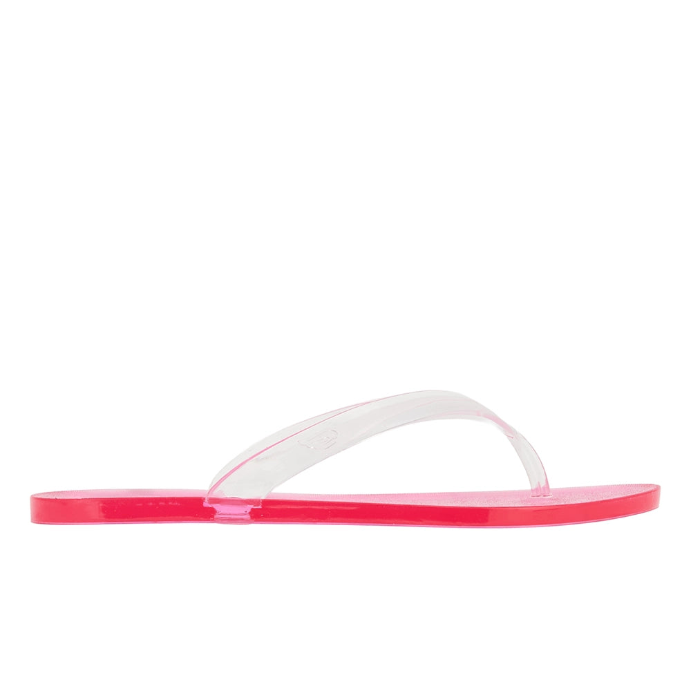 Jelly Flip Flop Clear/Pink