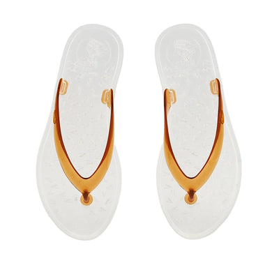 Jelly Flip Flop Caramel/Clear
