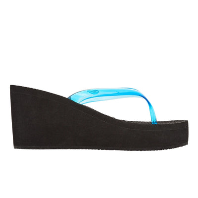 Etheria Jelly Blue sandals side