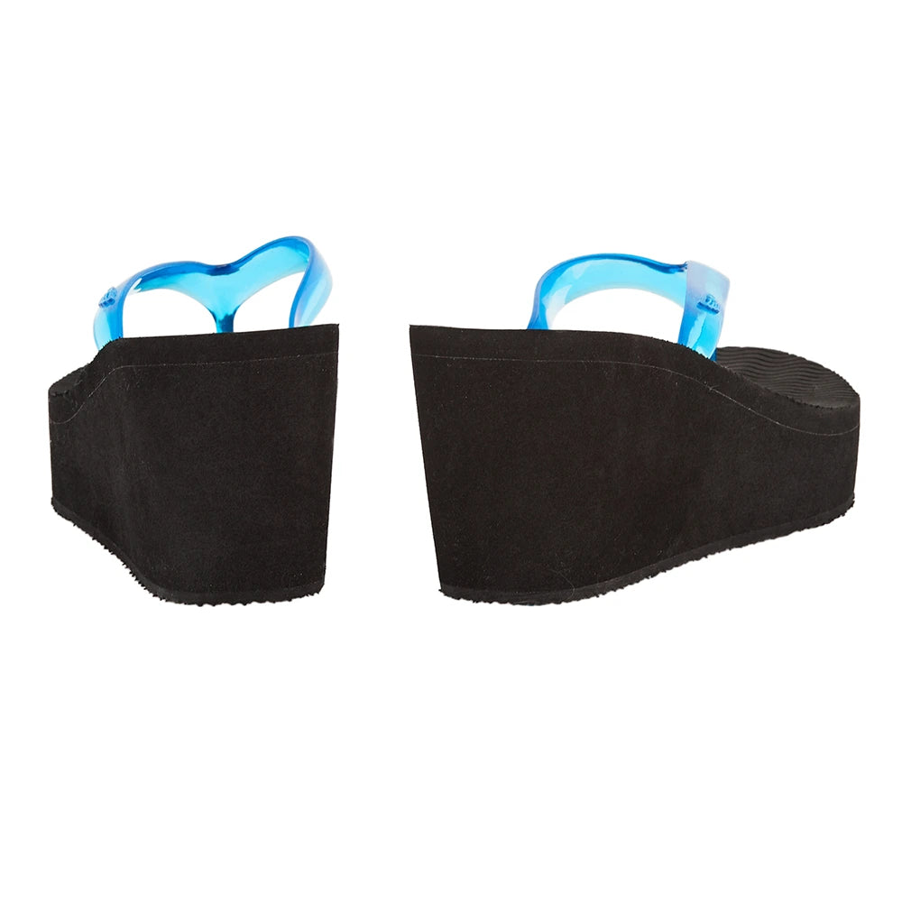 Etheria Jelly Blue sandals back