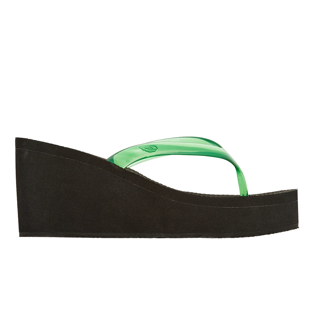 Etheria Jelly Green sandals side