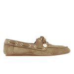 Pliaria Boat Shoe Suede Military side
