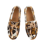 Pliaria Boat Shoe Pony Cow top view