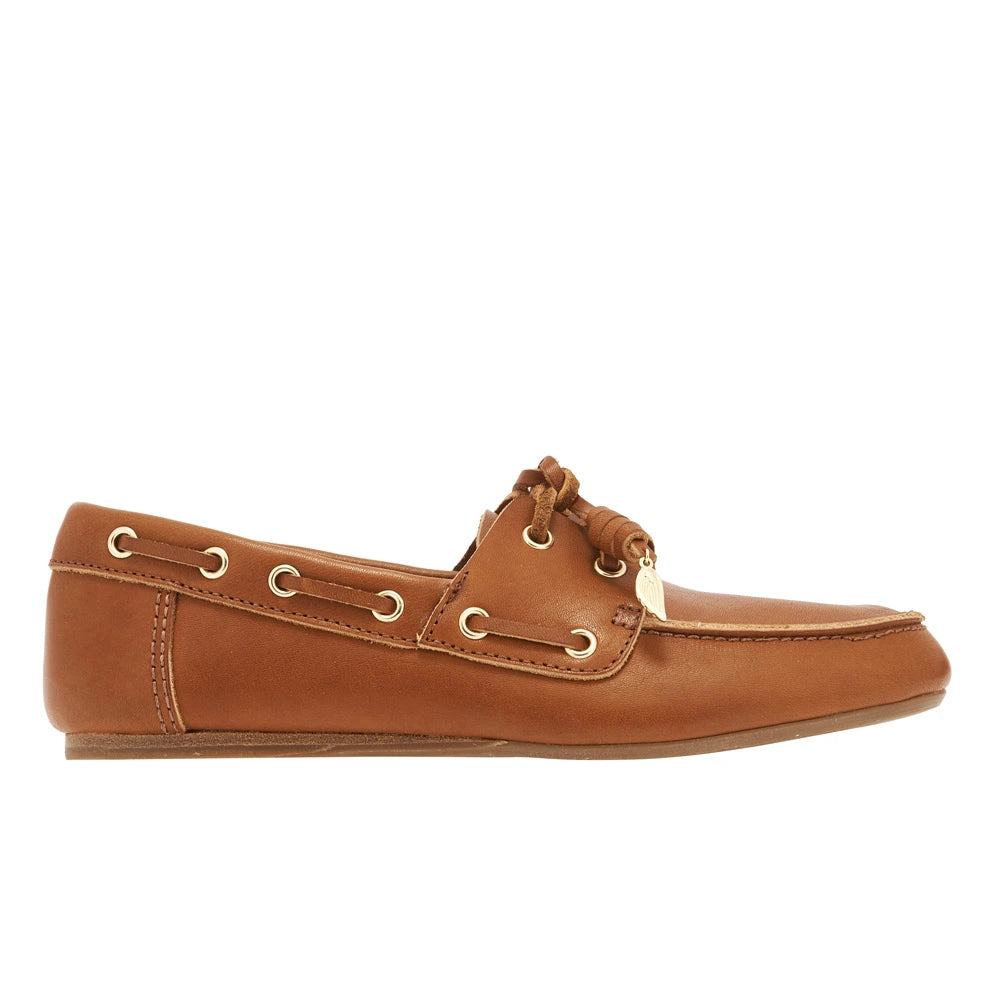 Pliaria Boat Shoe Oily Leather Cotto side