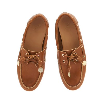 Pliaria Boat Shoe Oily Leather Cotto top