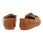 Pliaria Boat Shoe Oily Leather Cotto back