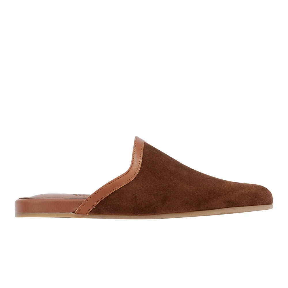 Thelma Suede Brown/Cotto side view