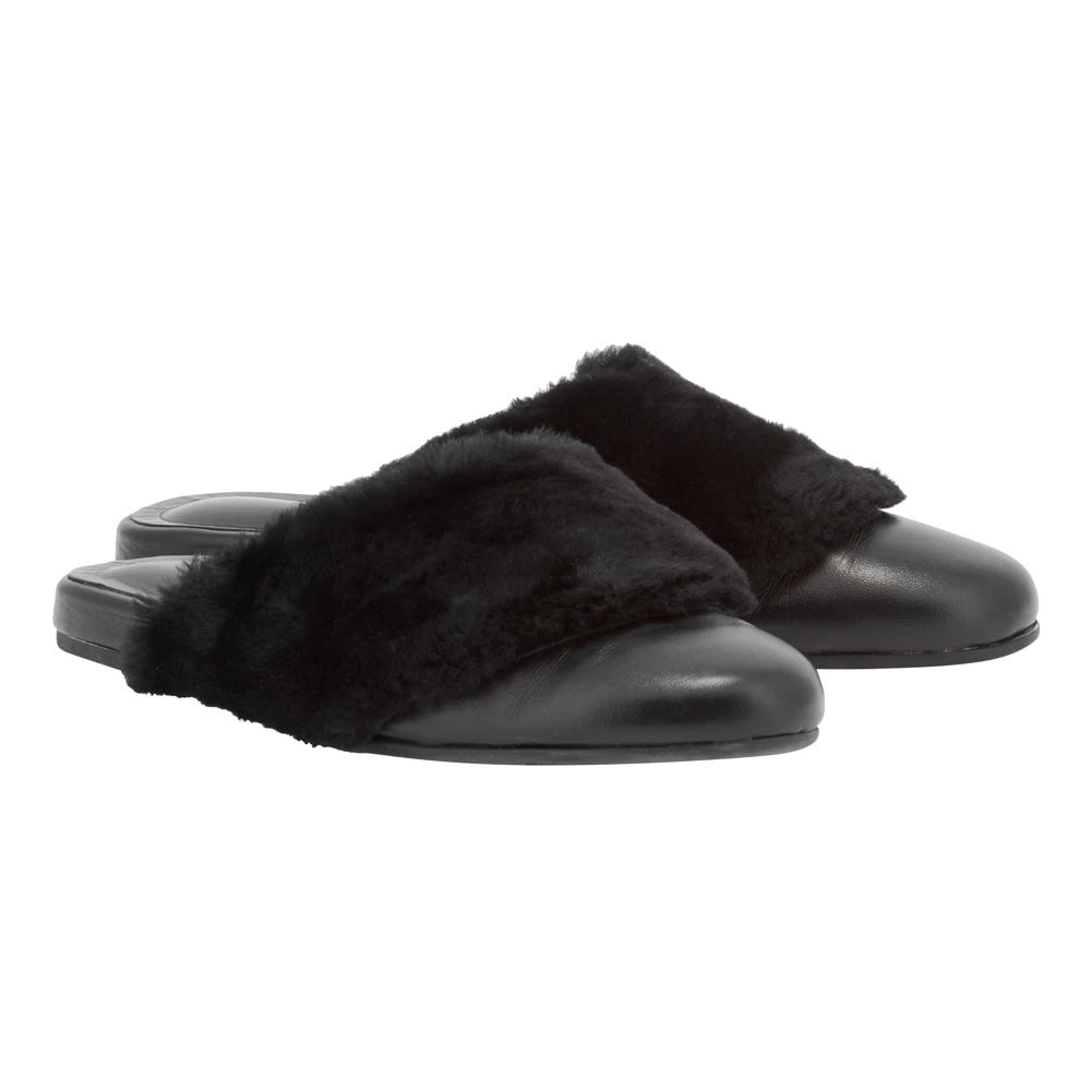 Thyone  slipper Black 3-4 view