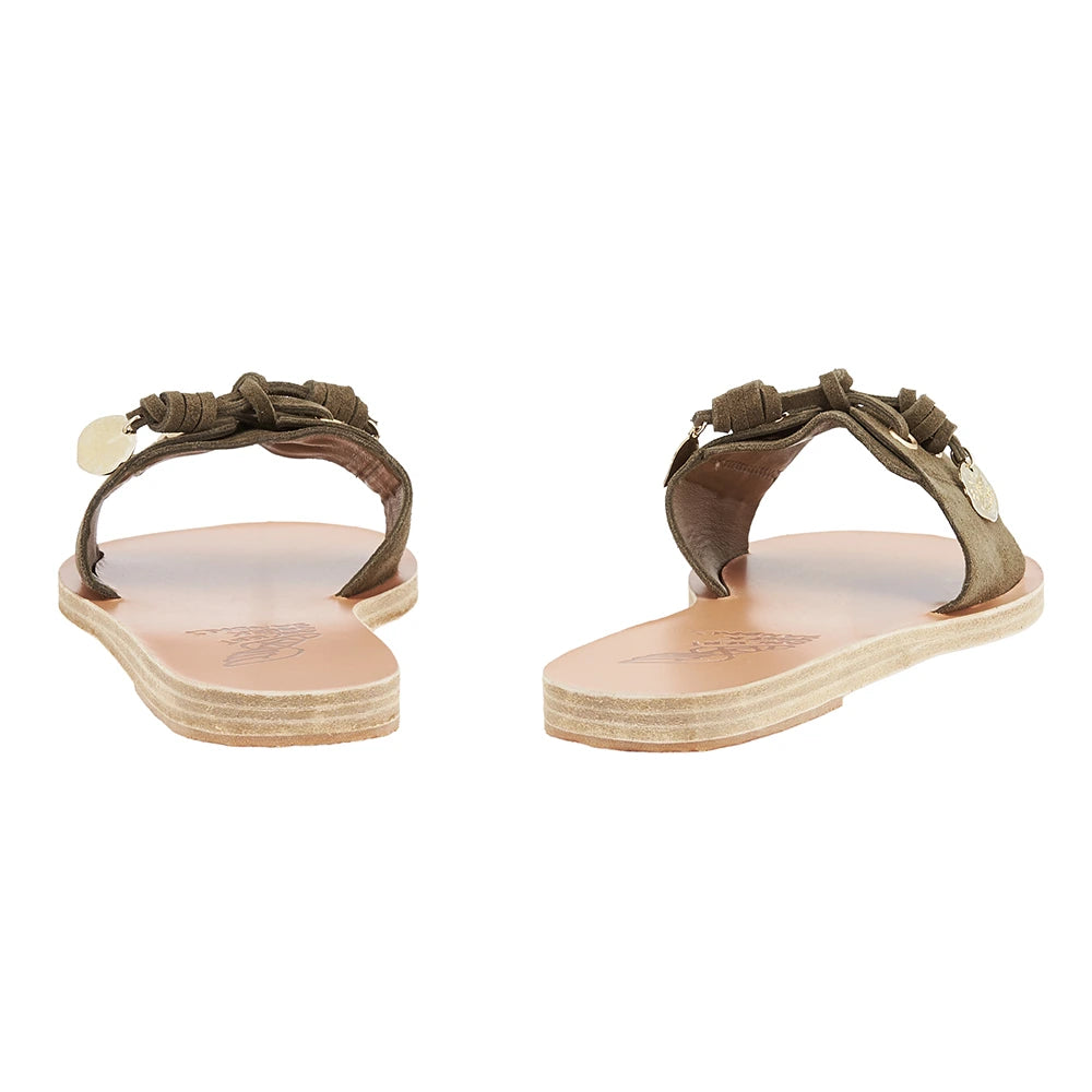 Verina Suede Leather Military back