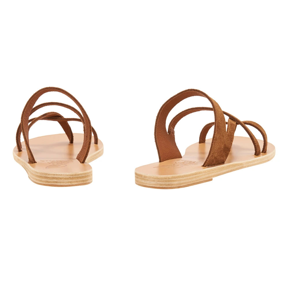 Daria Suede Leather Rust sandals back