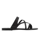 Daria Leather Black sandals side