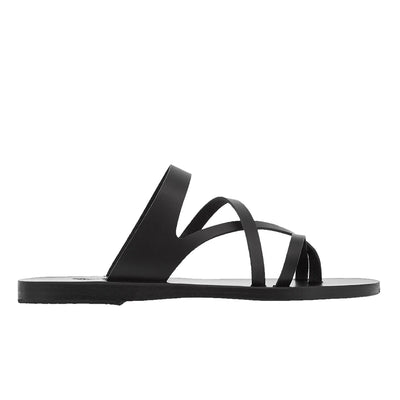 Daria Leather Black sandals side