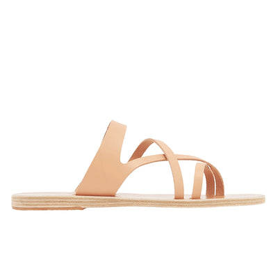 Daria Leather Natural sandals side