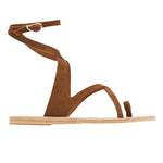 Demi Suede Leather Rust sandals side