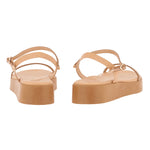 Irida Stitch Natural/Brown sandals back