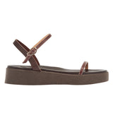 Irida Stitch Brown/Off White sandals side