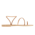 Eleftheria Stitch  Leather Natural sandals side