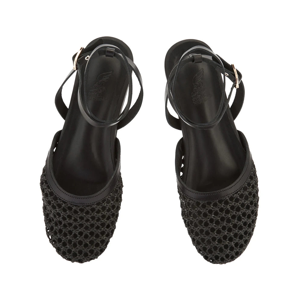 Filothea Raffia Black sandals top