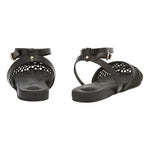 Filothea Raffia Black sandals back