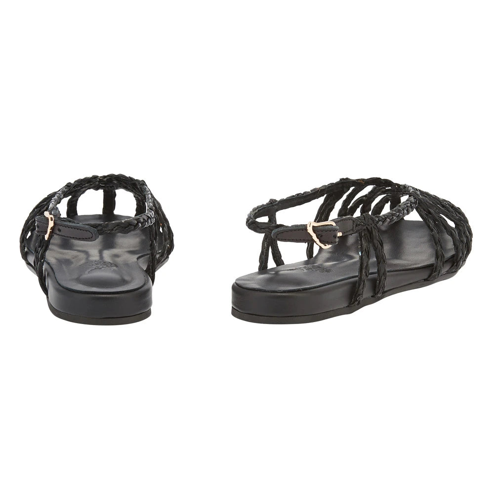 Kardia Black sandals back