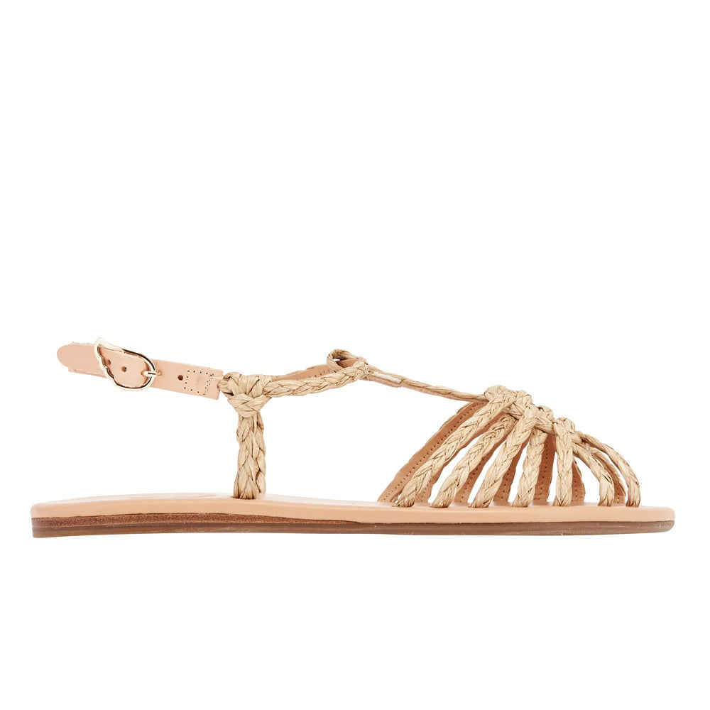 Ivilai Raffia Natural sandals side