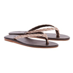 Saionara Raffia Brown sandals 3-4