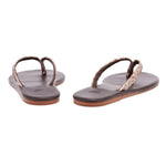 Saionara Raffia Brown sandals back