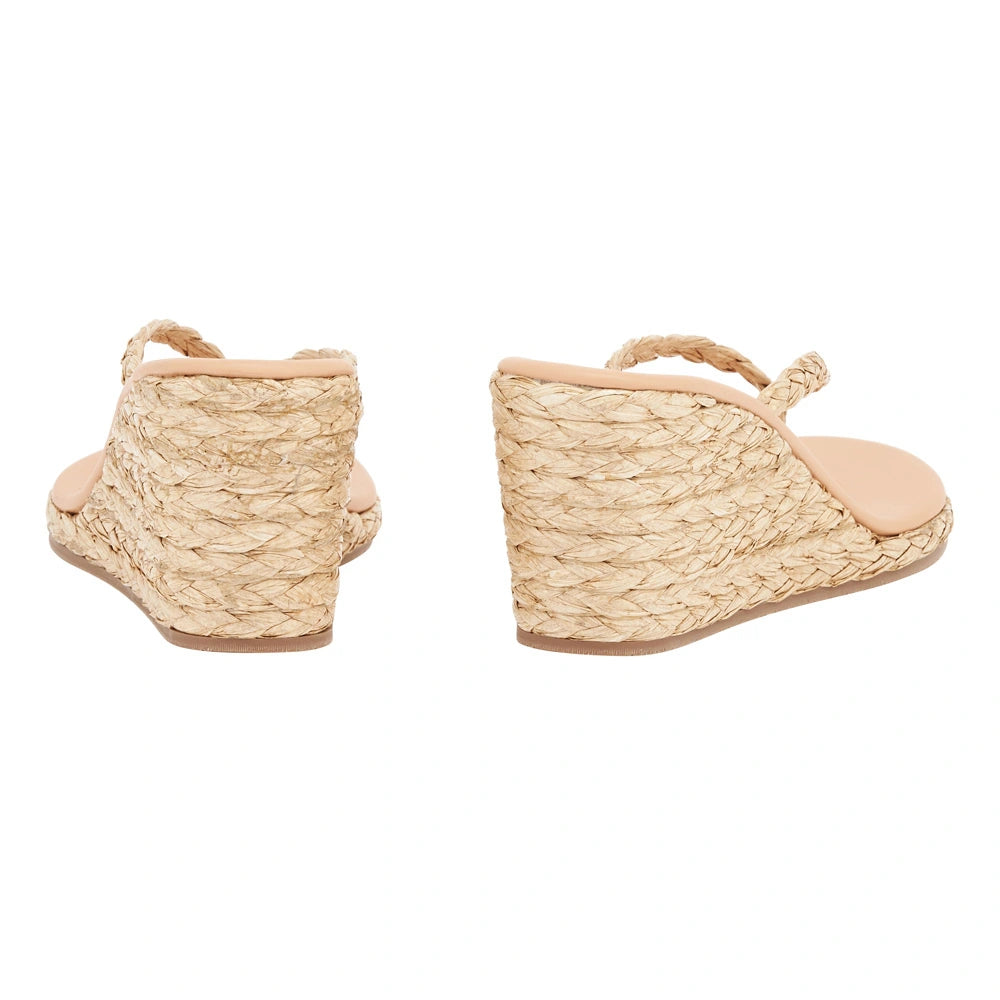 Etheria Raffia Natural sandals back