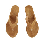 Charys Wedge Suede Sahara sandals top