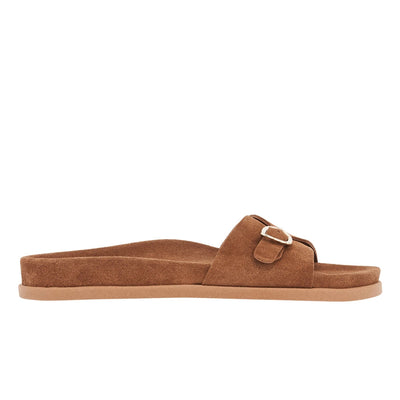 Stoa Suede Rust sandals side