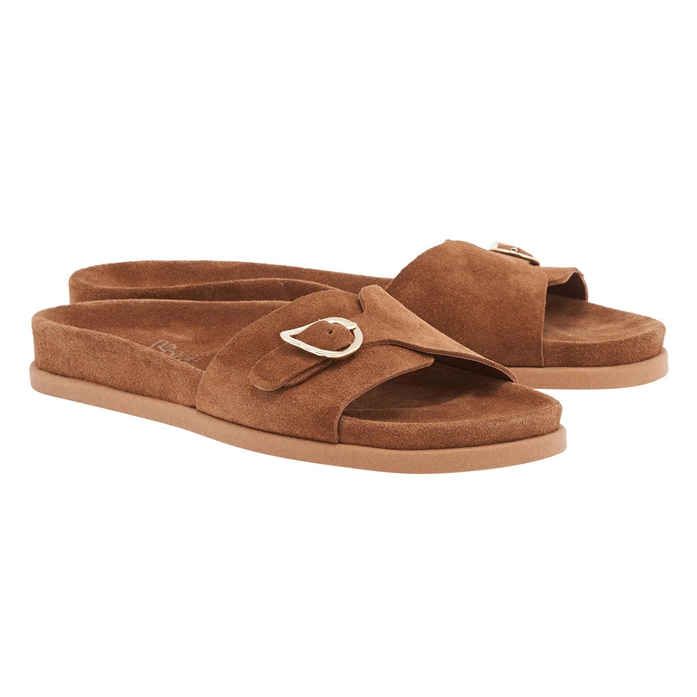 Stoa Suede Rust sandals 3-4