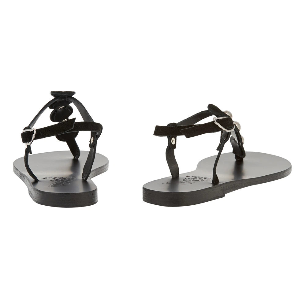 Ilida Studs Suede Black sandals back