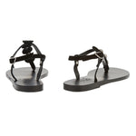 Ilida Studs Suede Black sandals back