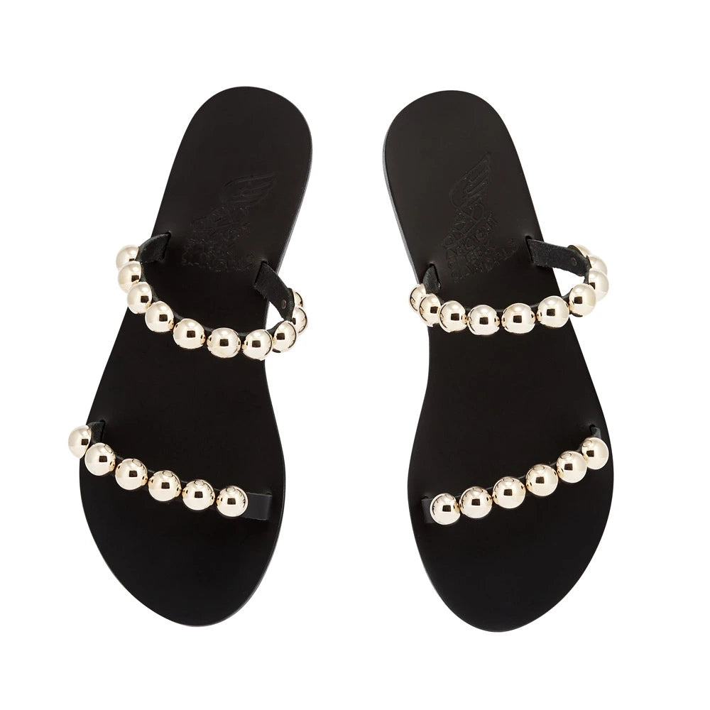 Lambri Leather Black sandals top