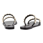 Lambri Leather Black sandals back